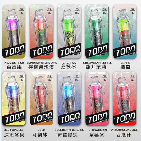 HEBAT喜貝五代拋棄式7000口可充電