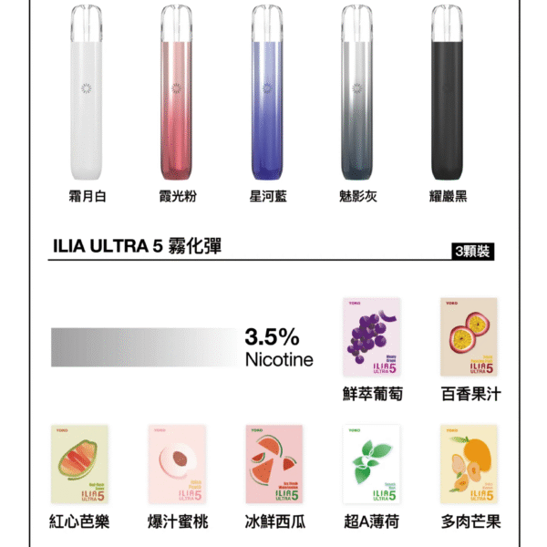【ILIA哩亞五代煙彈】✨五代煙彈 🔥一盒三入 限時活動《滿四盒送主機》